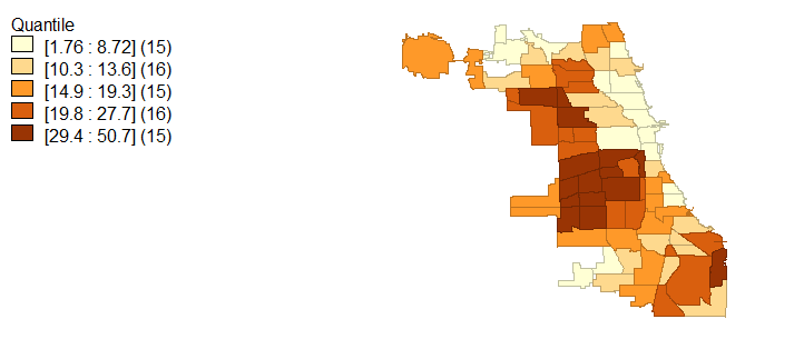 Figure 5 Percent of Population With Less Than High School Education
