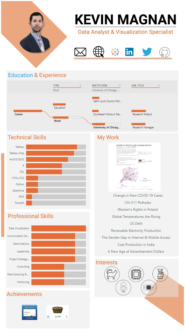 Power BI Interactive Resume